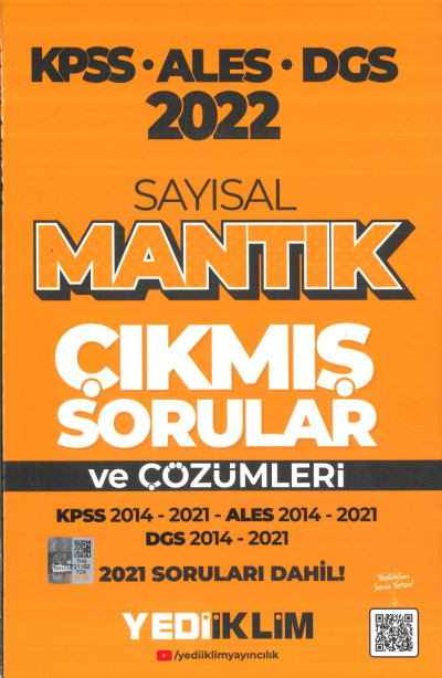 KPSS ALES DGS SAYISAL MANTIK 2014-2021 ÇÖZÜMLÜ ÇIKMIŞ SORULAR Vivo Fotokopi Merkezi