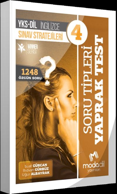 SORU TİPLERİ YAPRAK TEST YSK-DİL İNGİLİZCE SINAV STRATEJİLERİ 4 WINNER SERİSİ 1248 ÖZGÜN SORU Vivo Fotokopi Merkezi