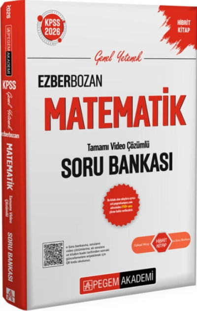 2026 KPSS Matematik Ezberbozan Soru Bankası Çözümlü Pegem Akademi Yayınları Vivo Fotokopi Merkezi