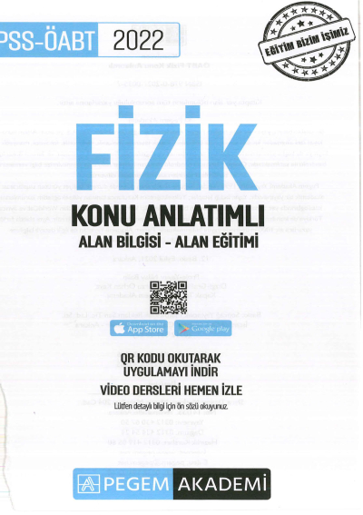 FİZİK KONU ANLATIMI ALAN BİLGİSİ-ALAN EĞİTİMİ Vivo Fotokopi Merkezi