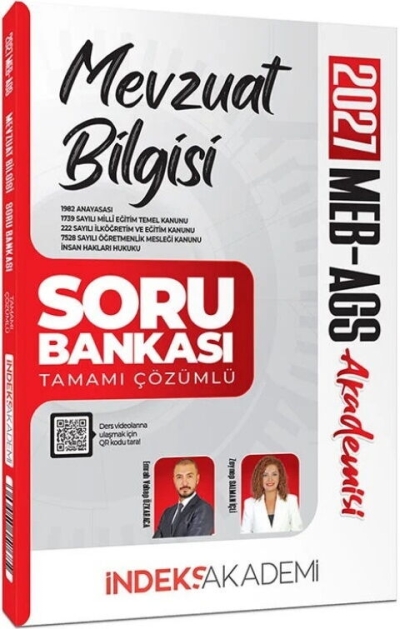 MEB-AGS Akademisi Mevzuat Bilgisi Soru Bankası Çözümlü İndeks Akademi Yayıncılık Vivo Fotokopi Merkezi