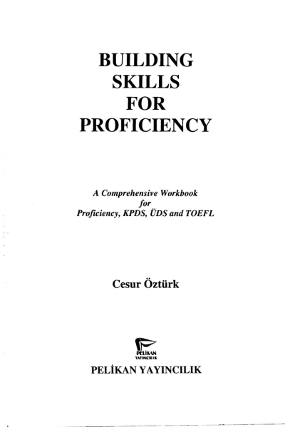 Building Skills For Proficiency Cesur Öztürk Vivo Fotokopi Merkezi