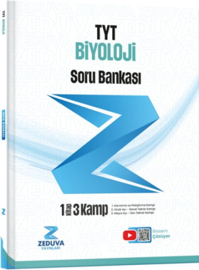 Biosem TYT Biyoloji 1 Kitap 3 Kamp Soru Bankası Zeduva Yayınları Vivo Fotokopi Merkezi