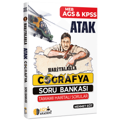 2025 MEB AGS KPSS Haritalarla Atak Coğrafya Soru Bankası Eğit Akademi Vivo Fotokopi Merkezi