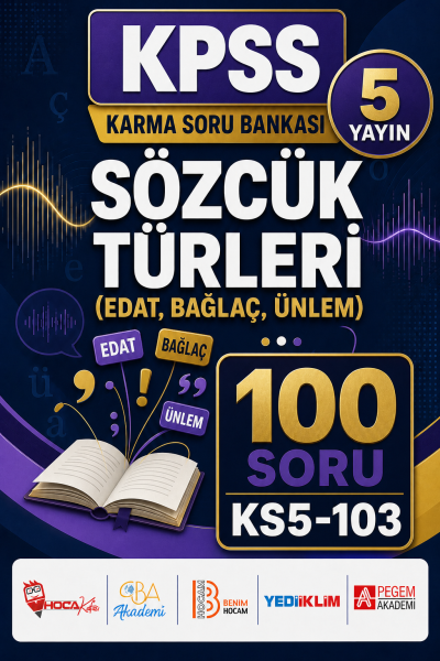 Sözcük Türleri (Edat, Bağlaç, Ünlem) 5 Yayın 100 Soru Vivo Fotokopi Merkezi