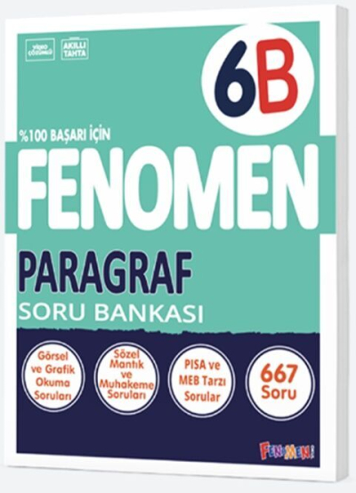 6. Sınıf Fenomen Paragraf Soru Bankası Fenomen Kitap Vivo Fotokopi Merkezi