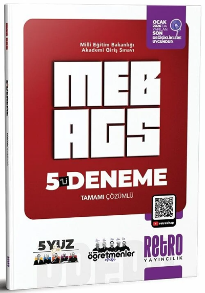 MEB AGS Tüm Dersler 5 Deneme Retro Yayıncılık Vivo Fotokopi Merkezi