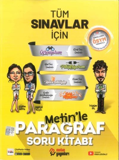 Tüm Sınavlar İçin Paragraf Soru Kitabı Metin Yayınları Vivo Fotokopi Merkezi