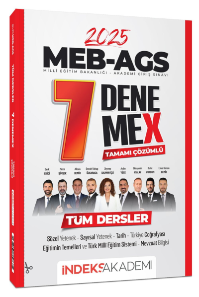 2025 MEB-AGS Tüm Dersler 7 DenemeX Çözümlü İndeks Akademi Yayıncılık Vivo Fotokopi Merkezi