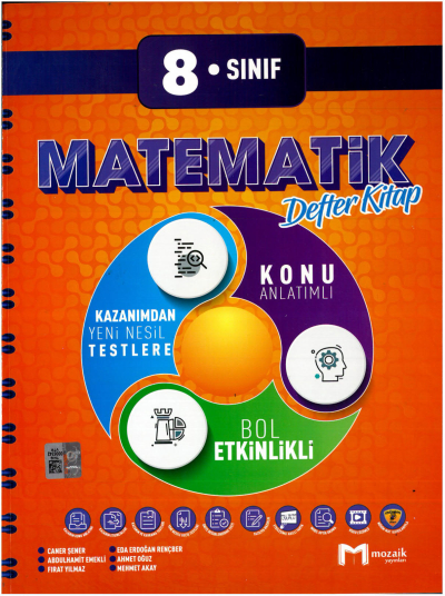 8. Sınıf Matematik İntro Konu Anlatımlı Defter Kitap Mozaik Yayınları Vivo Fotokopi Merkezi