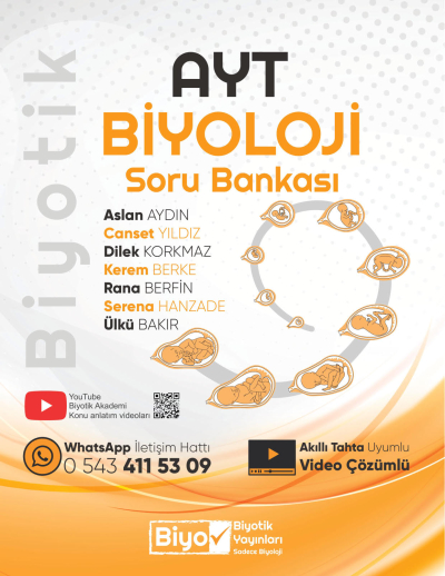 AYT Biyoloji Soru Bankası Biyotik Yayınları