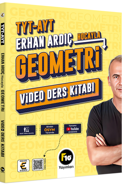 Erhan Ardıç Hocayla TYT-AYT Geometri Video Ders Kitabı F10 Yayınları Vivo Fotokopi Merkezi