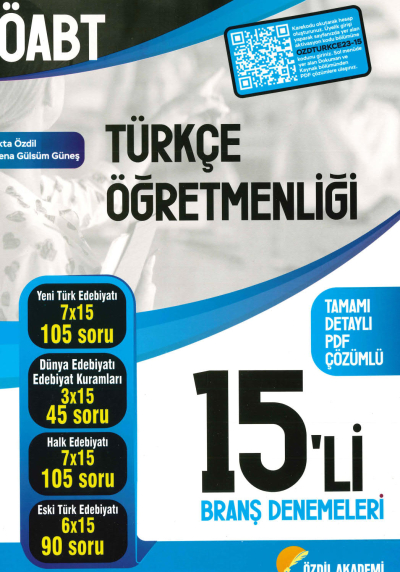 ÖABT TÜRKÇE 15'Lİ BRANŞ DENEMELERİ ÇÖZÜMLÜ Vivo Fotokopi Merkezi