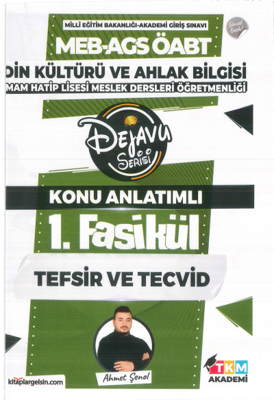 2025 Din Kültürü ve Ahlak Bilgisi İmam Hatip Lisesi Meslek Dersleri Öğretmenliği Dejavu Serisi Konu Anlatımlı Set 11 Fasikül Ahmet Şenol TKM Akademi Vivo Fotokopi Merkezi