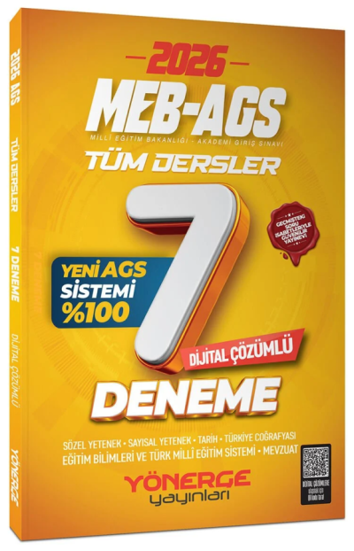 2026 MEB-AGS Tüm Dersler 7 Deneme Çözümlü Yönerge Yayınları Vivo Fotokopi Merkezi