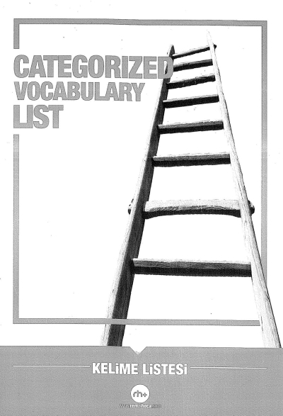 CATEGORIZED VOCABULARY LIST (KELİME LİSTESİ) Vivo Fotokopi Merkezi