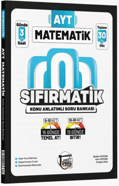 AYT Matematik Sıfırmatik Konu Anlatımlı Soru Bankası Ders Platosu Vivo Fotokopi Merkezi