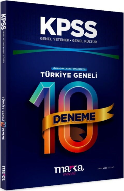 2026 KPSS Genel Yetenek Genel Kültür Türkiye Geneli 10 Deneme Marka Yayınları Vivo Fotokopi Merkezi