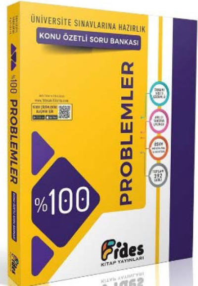 Tüm ÖSYM Sınavlarına Hazırlık %100 Problemler Konu Özetli Soru Bankası Fides Yayınları Vivo Fotokopi Merkezi
