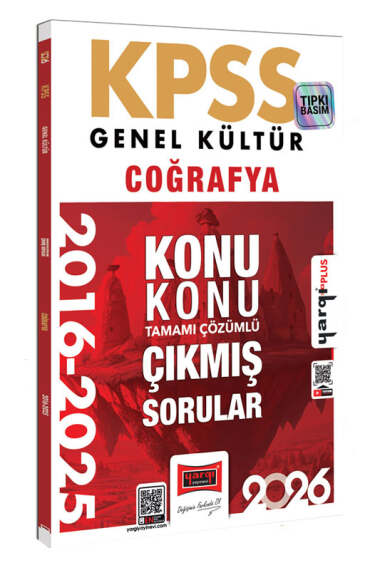 2026 KPSS Genel Kültür Coğrafya 2016-2025 Konu Konu Tamamı Çözümlü Çıkmış Sorular Yargı Yayınları Vivo Fotokopi Merkezi