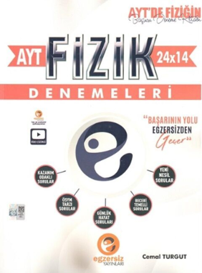 AYT Fizik 24 x 14 Denemeleri Egzersiz Yayınları Vivo Fotokopi Merkezi