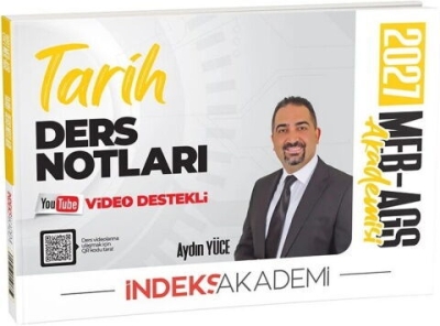 MEB-AGS Akademisi Tarih Video Ders Notları Aydın Yüce İndeks Akademi Yayıncılık Vivo Fotokopi Merkezi