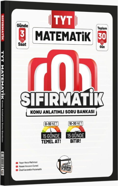 TYT Matematik Sıfırmatik Konu Anlatımlı Soru Bankası Ders Platosu Vivo Fotokopi Merkezi