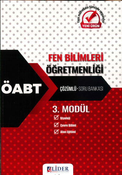 FEN BİLİMLERİ ÖĞRETMENLİĞİ ÇÖZÜMLÜ SORU BANKASI (BİYOLOJİ-ÇEVRE BİLİMİ-ALAN EĞİTİMİ) 3. MODÜL Vivo Fotokopi Merkezi