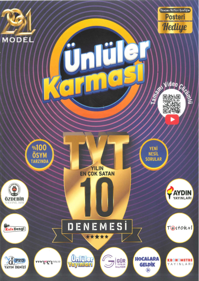 TYT 10 Farklı Yayın 10 Deneme 2021 Vivo Fotokopi Merkezi