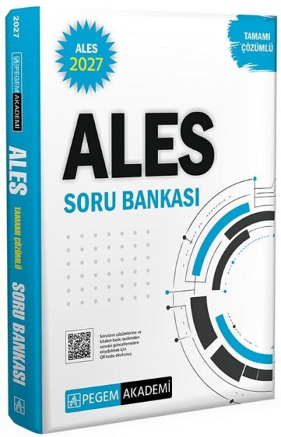 2027 ALES Tamamı Çözümlü Soru Bankası Pegem Akademi Yayıncılık Vivo Fotokopi Merkezi