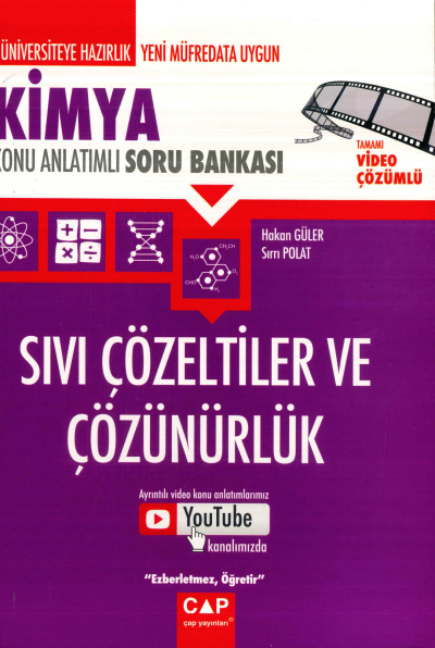 KİMYA SIVI ÇÖZELTİLER VE ÇÖZÜNÜRLÜK KONU ANLATIMLI SORU BANKASI Vivo Fotokopi Merkezi