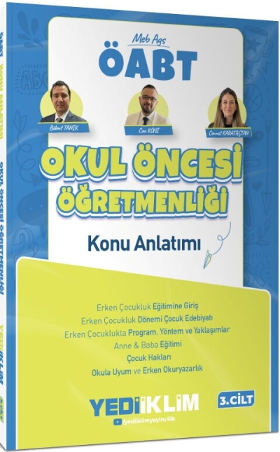 MEB AGS ÖABT Okul Öncesi Öğretmenliği Konu Anlatımı Cilt 3 Yediiklim Yayınları Vivo Fotokopi Merkezi