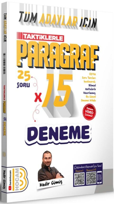 Tüm Adaylar İçin Taktiklerle Paragraf Tamamı Video Çözümlü 15 Deneme Benim Hocam Yayınları Vivo Fotokopi Merkezi