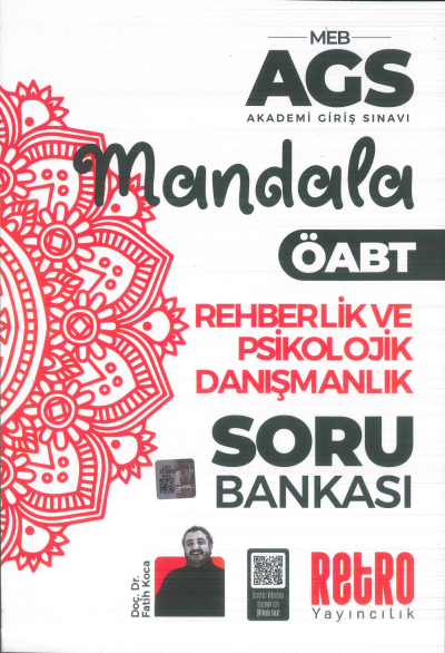 2025 MEB AGS Rehberlik ve Psikolojik Danışmanlık Mandala Soru Bankası Retro Kitap Vivo Fotokopi Merkezi