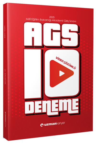 2025 MEB-AGS 10 Deneme Çözümlü Uzman Kariyer Yayınları Vivo Fotokopi Merkezi