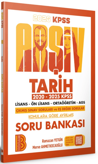 2026 KPSS Arşiv Tarih Soru Bankası Benim Hocam Yayınları Vivo Fotokopi Merkezi