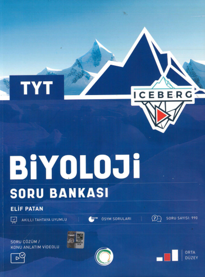TYT ICEBERG Biyoloji Soru Bankası Orta Düzey Vivo Fotokopi Merkezi