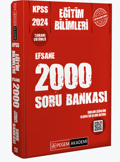 2024 KPSS Eğitim Bilimleri Çözümlü Efsane 2000 Soru Bankası Vivo Fotokopi Merkezi