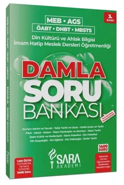 ÖABT MEB-AGS DHBT MBSTS Din Kültürü ve Ahlak Bilgisi Damla Soru Bankası Çözümlü Vivo Fotokopi Merkezi