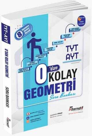 Alternatif Yayınları TYT-AYT 0'dan Kolay Geometri Soru Bankası Vivo Fotokopi Merkezi
