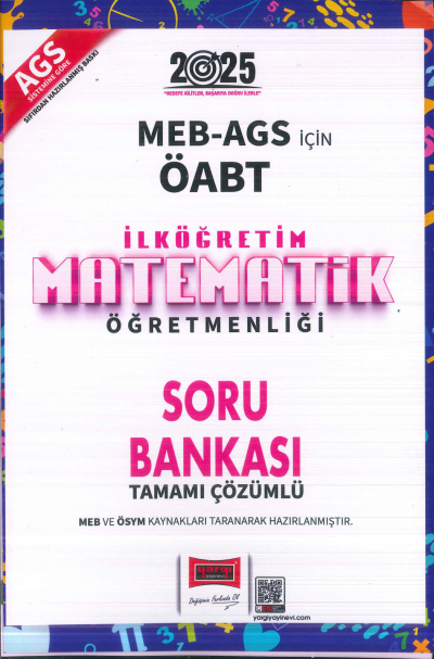 2025 MEB AGS ÖABT İlköğretim Matematik Öğretmenliği Tamamı Çözümlü Soru Bankası Yargı Yayınları Vivo Fotokopi Merkezi