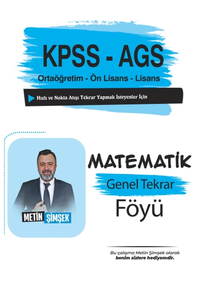 2026 Matematik Genel Tekrar Föyü Metin Şimşek Vivo Fotokopi Merkezi