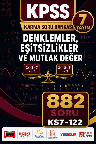 Denklemler, Eşitsizlikler ve Mutlak Değer 7 Yayın 882 Soru Vivo Fotokopi Merkezi