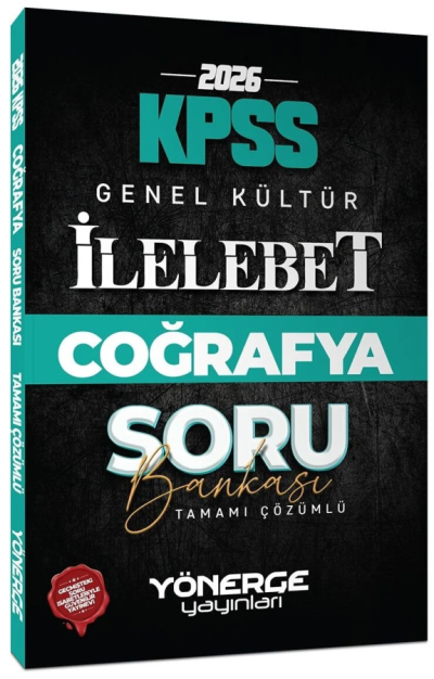 2026 KPSS Coğrafya İlelebet Soru Bankası Çözümlü Yönerge Yayınları Vivo Fotokopi Merkezi