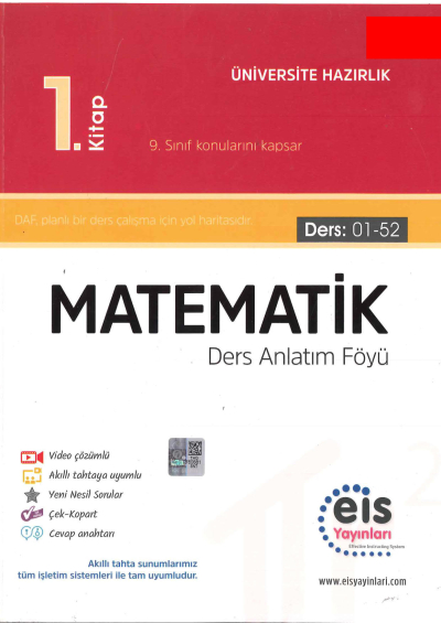 YKS Matematik 1. Kitap Ders Anlatım Föyü (Ders 01-52) Vivo Fotokopi Merkezi