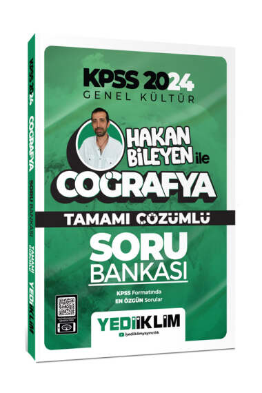 2024 KPSS Hakan Bileyen ile Coğrafya Tamamı Çözümlü Soru Bankası Vivo Fotokopi Merkezi