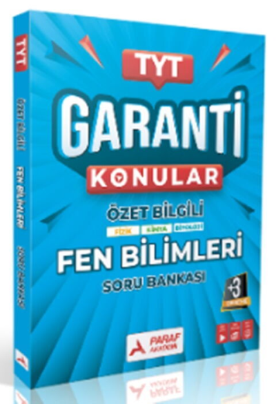 TYT Fen Bilimler Garanti Konular Soru Bankası Paraf Yayınları Vivo Fotokopi Merkezi