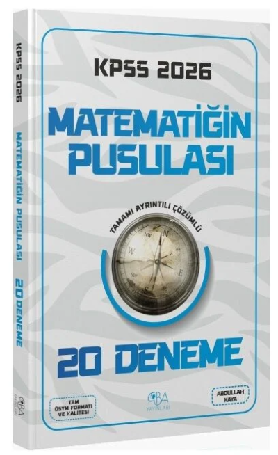 2026 KPSS Matematik Matematiğin Pusulası 20 Deneme CBA Yayınları Vivo Fotokopi Merkezi