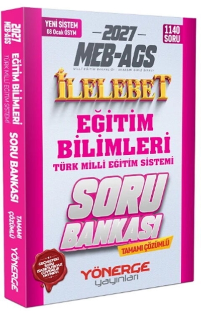 MEB AGS Eğitim Bilimleri ve Türk Milli Eğitim Sistemi İlelebet Soru Bankası Yönerge Yayınları Vivo Fotokopi Merkezi