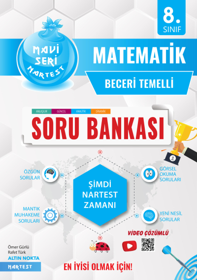 8. Sınıf Mavi Matematik Nar Tanesi Prestij Soru Bankası Nartest Yayınları Vivo Fotokopi Merkezi